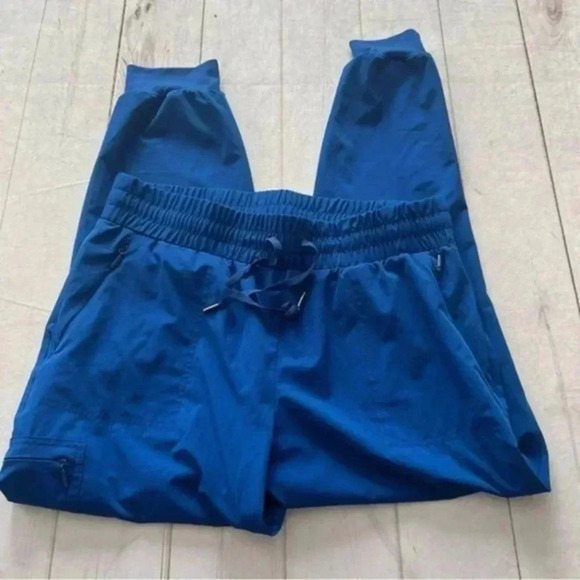 Chico’s Zenergy Women’s 15 US Size 10 Pull On Drawstring Blue 5 pockets Pants - Picture 1 of 16